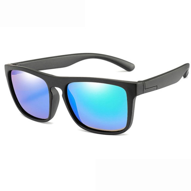 Urban Style: Kids' Polarized Sunglasses with Square Black Frames and G –  Jelly Specs