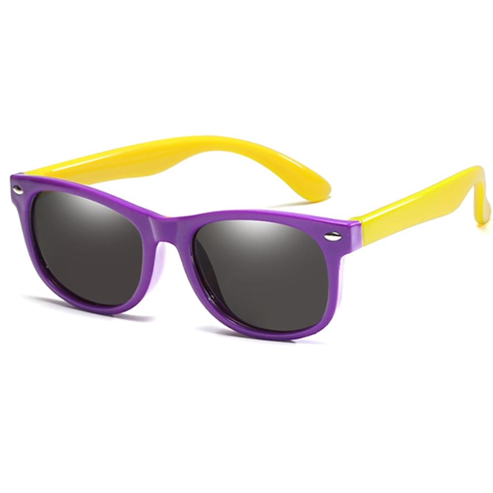 Purple & Yellow Bendable Flexible Kids Polarized Sunglasses - Jelly Specs warblade-new-kids-polarized-sunglasses-tr90-boys-girls-sun-glasses-silicone-safety-glasses-gift-for-children-baby-uv4