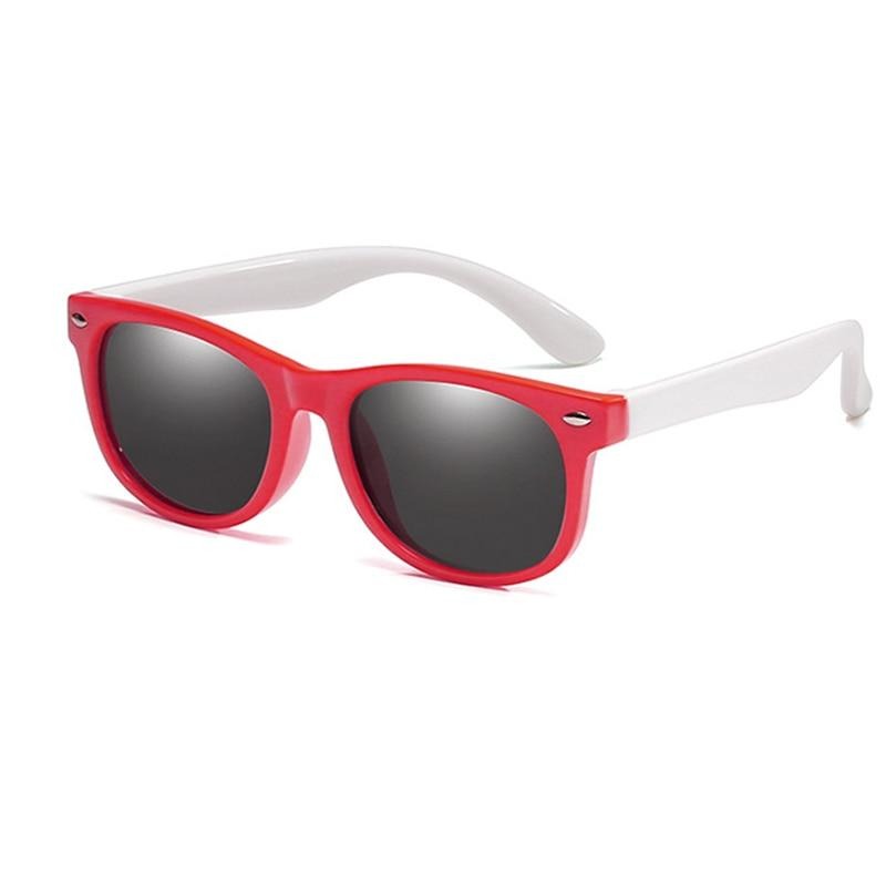 Red & White Bendable Flexible Kids Polarized Sunglasses - Jelly Specs warblade-new-kids-polarized-sunglasses-tr90-boys-girls-sun-glasses-silicone-safety-glasses-gift-for-children-baby-uv400-e